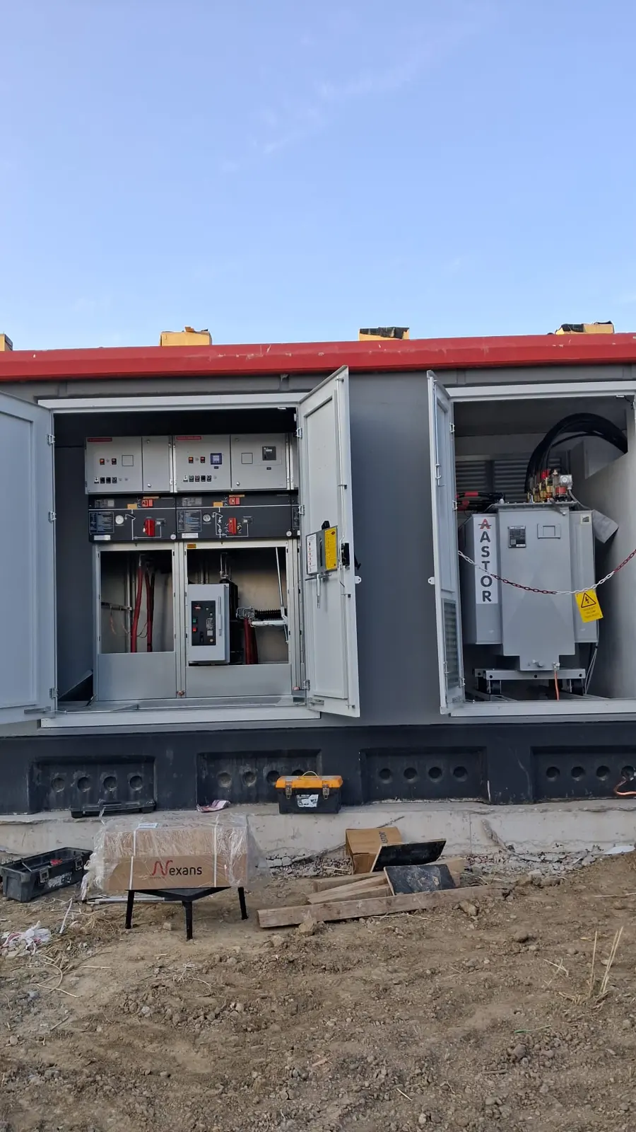 Trafo merkezi montajı ve g&uuml;&ccedil; artırımı