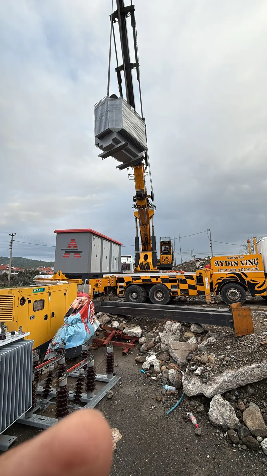 Trafo merkezi montajı ve g&uuml;&ccedil; artırımı